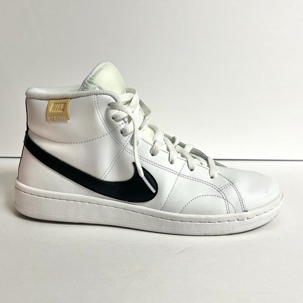Nike Men’s Court Royale 2 Mid White Sneakers, Size 9M